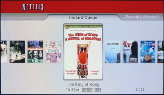 Netflix Queue on PS3