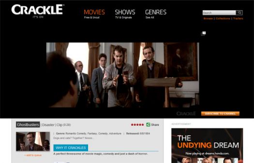 Crackle offers uncut