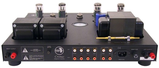 Rogue Audio Cronos integrated amp back panel