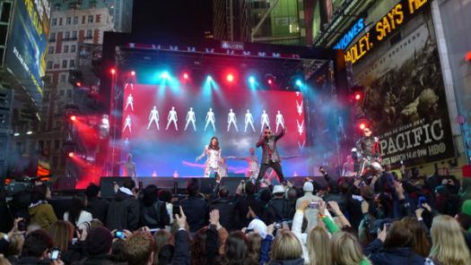 Black Eyed Peas in Times Square - March, 2010