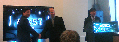 Panasonic and DIRECTV Execs at n3D launch