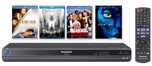 Three Blu-ray Movies plus Avatar, free with DMP-BD65 player