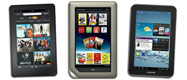 7-inch Android Tablet Face Off: Galaxy Tab 2, Kindle Fire, Nook Tablet
