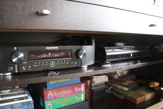 IR blasters inside cabinet