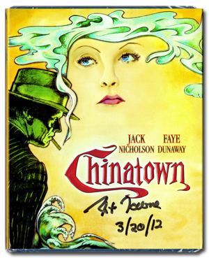 Chinatown on Blu-ray Disc, Signed by Screenwriter Robert Towne