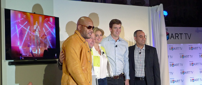 Flo-Rida, Kate Upton and Eli Manning join Samsung for 2013 TV launch