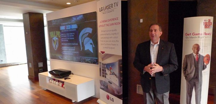 Tim Alessi and LG Laser TV