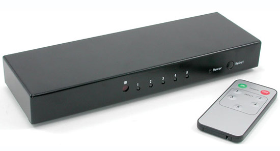 Impact Acoustics 5-Port HDMI Selector Switch w/Remote