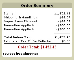 amazon cart screen capture