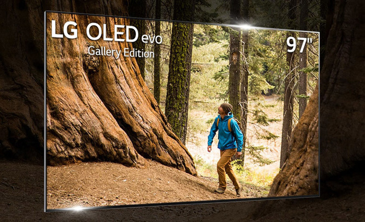 LG 97” evo Gallery 4K OLED TV: Dolby Vision, AI Smart